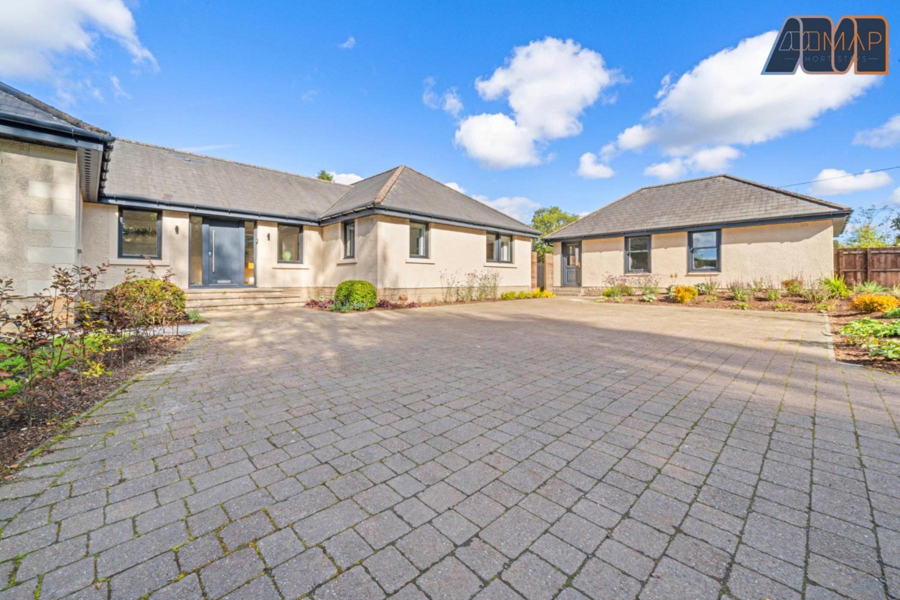 Large Family Home With Hot Tub Or Jacuzzi, Log Burner Bearsden Exterior foto